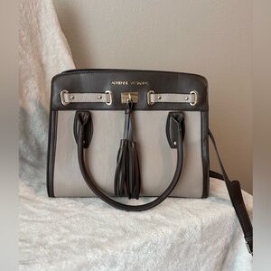 Adrienne Vittadini Brown and Cream purse